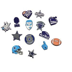 14pcs NEW Jibbitz Dallas Cowboys Football Jibbitzs for Crocs NEW